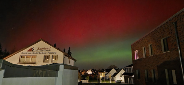 Faszinierende Polarlichter im Januar über Neumühle